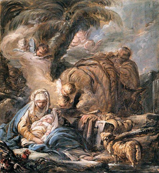 Jean-Baptiste Deshays The Flight into Egypt oil painting picture